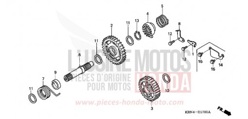 KICK STARTER SPINDLE CRF250R8 de 2008